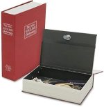 Coffre-Fort Créatif En Forme Livre - Avec 2 Clés - 24 Cm × 15,5 Cm × 5,5 Cm Rouge Bordeaux – Image 2