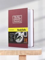 Coffre-Fort Créatif En Forme Livre - Avec 2 Clés - 24 Cm × 15,5 Cm × 5,5 Cm Rouge Bordeaux – Image 3