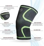 Genouillère En Nylon - Meilleure Compression Rotulienne - Douleur Au Genou - Protection Du Genou - Unisexe – Image 5