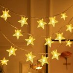 Guirlande De Fête Décoratif En Forme Etoiles - Étanche - 8 Modes D'éclairage - 10 M - Jaune