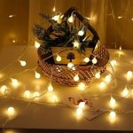 Guirlande De Fête Décoratif Forme Boule - Étanche - 8 Modes D'éclairage - 10 M - Jaune – Image 4