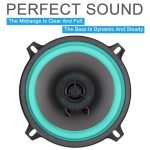 lot de 2 Baffles - Caisson De Basses Universel De Haute Qualité - HiFi Car Coaxial - Universal Car Audio - 13cm – Image 5