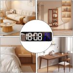 Horloge Réveil Numérique - Afficher la Température et L'humidité - LED Blanc Bleu - Électronique – Image 10