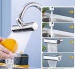 Robinet De Cuisine Cascade-360 Degrés Avec 3 Modes De Pulvérisation-Aérateur De Robinet Universel-Tête De Pulvérisation Multifonctionnelle 3 en 1 – Image 3