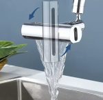 Robinet De Cuisine Cascade-360 Degrés Avec 3 Modes De Pulvérisation-Aérateur De Robinet Universel-Tête De Pulvérisation Multifonctionnelle 3 en 1 – Image 4