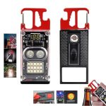 Lampe De Poche LED - Allumer la cigarette à Énergie Solaire - Rechargeable - Multifonction - 8 Modes D'éclairage - Coupe-ceinture De sécurité - Tournevis