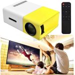 Mini Projecteur Portable - Home Party Theater - LED LCD - Rechargeable - Multicouleur - Télécommande