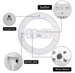 Horloge Murale Numérique Électronique Ronde - Avec Date - Alarme et Température - 12/24 Heures en Intérieur 12 Pouces – Image 5