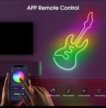 Bande Néon Flexible - DC 5V - WiFi - Bluetooth - Télécommande - IP67 - Étanche - pour Jardin et Décoration Intérieure - 5M – Image 4