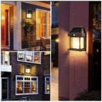 Pack De 2 Lampe Murale Solaire Avec Détecteur De Mouvement - 3 Modes D'éclairage - Étanche - Style Chalet – Image 6