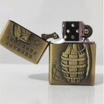 Coffret Briquet De Luxe Métallique 3D Avec Filtre à Cigarette à Tabac Réutilisable Et Recharge De Liquide - Bombe