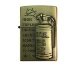 Coffret Briquet De Luxe Métallique 3D Avec Filtre à Cigarette à Tabac Réutilisable Et Recharge De Liquide - Bombe – Image 3