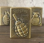 Coffret Briquet De Luxe Métallique 3D Avec Filtre à Cigarette à Tabac Réutilisable Et Recharge De Liquide - Bombe – Image 7