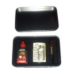 Coffret Briquet De Luxe Métallique 3D Avec Filtre à Cigarette à Tabac Réutilisable Et Recharge De Liquide - Bombe – Image 10