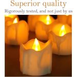 Lot De 10 Bougies Électrique Led Sans Flamme avec piles – Image 3