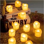 Lot De 10 Bougies Électrique Led Sans Flamme avec piles – Image 2