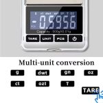 Balance De Précision Numérique - Écran LCD -  De 0.01 Jusqu'à 500 G - Avec Pochette - Pour Bijoux et Cuisine – Image 10
