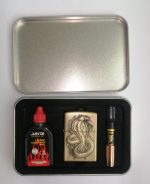 Coffret Briquet De Luxe Métallique 3D Avec Filtre à Cigarette à Tabac Réutilisable Et Recharge De Liquide – Image 7