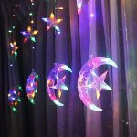 Guirlande Lumineuse Étoiles et Lune - LED - 5 M - Fenêtre - 8 Modes D'éclairage - Multicolores – Image 5