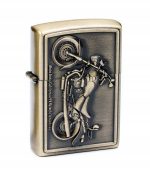 Coffret Briquet De Luxe Métallique 3D Avec Filtre à Cigarette à Tabac Réutilisable Et Recharge De Liquide – Image 4