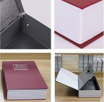 Coffre-Fort Créatif En Forme Livre - Avec 2 Clés -18×11.5×5.5 cm - Rouge Bordeaux – Image 6