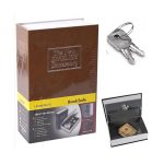 Coffre-Fort Créatif En Forme Livre - Avec 2 Clés -18×11.5×5.5 cm - Marron
