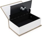 Coffre-Fort Créatif En Forme Livre - Avec 2 Clés -18×11.5×5.5 cm - Marron – Image 2