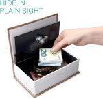Coffre-Fort Créatif En Forme Livre - Avec 2 Clés -18×11.5×5.5 cm - Marron – Image 3