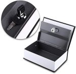 Coffre-Fort Créatif En Forme Livre - Avec 2 Clés -18×11.5×5.5 cm - Rouge Bordeaux – Image 3