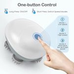 Masseur De Cuir Chevelu Sans Fil 3 en 1 Avec 96 Contacts en Silicone - 3 Modes de Pétrissage - Étanche IPX6 - Rechargeable - Blanc – Image 4