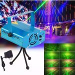 Lumières Laser LED - Disco DJ - Lumières De Fête - Mini Flash Automatique RG LED - Multicouleur - BL