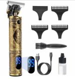 Tondeuse barbe et Cheveux Professionnelle - Électrique - Rechargeable - Sans fil - Écran LED
