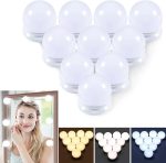 Lumières de Miroir - 10 Ampoules à Intensité Variable – 3 Modes D'éclairage Colorés – Image 2