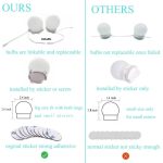 Lumières de Miroir - 10 Ampoules à Intensité Variable – 3 Modes D'éclairage Colorés – Image 7