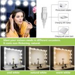 Lumières de Miroir - 10 Ampoules à Intensité Variable – 3 Modes D'éclairage Colorés – Image 11
