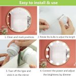 Lumières de Miroir - 10 Ampoules à Intensité Variable – 3 Modes D'éclairage Colorés – Image 14