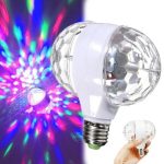 Mini Boule Lumineuse Rotative RVB - Magic Ball KTV - Projection DJ - Lumière De Fêtes