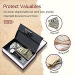 Coffre-Fort Créatif En Forme Livre - Avec 2 Clés -18×11.5×5.5 cm - Bleu – Image 8