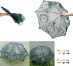 Filet De Pêche Pliable – Parfait Pour Attraper Facilement Du Poisson du Crabe et Des Crevettes – Avec Ligne Fine – 8 Poches