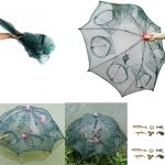 Filet De Pêche Pliable – Parfait Pour Attraper Facilement Du Poisson du Crabe et Des Crevettes – Avec Ligne Fine – 8 Poches