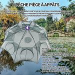 Filet De Pêche Pliable – Parfait Pour Attraper Facilement Du Poisson du Crabe et Des Crevettes – Avec Ligne Fine – 8 Poches – Image 8