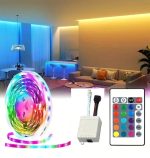 Kit Ruban LED RGB - Étanche - 16 Couleurs - 4 Modes - 5 Mètres - Télécommande