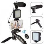 Kit De Vlogging Téléphonique - Trépied - Micro - Projecteur