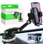 Support De Téléphone Pour Pare-Brise De Voiture - Ventouse - Support De Téléphone Pour Tableau De Bord De Voiture – Image 15