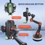 Support De Téléphone Pour Pare-Brise De Voiture - Ventouse - Support De Téléphone Pour Tableau De Bord De Voiture – Image 18