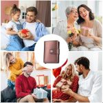 Portefeuille Avec Porte Cartes Intelligent 2en1 en Aluminium Métallique Pour Cartes De Crédit - Billets De Banque - Métal Fin - Unisexe - Marron – Image 11