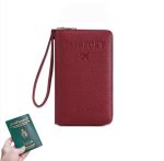 Étui De Passeport Mignon Pour Femmes et Hommes - Étanche - Blocage RFID - Rouge