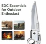 Couteau pliant portable multifonction avec torche adapté au transport quotidien et au camping en plein air – Image 18