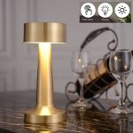 Lampe De Table Led Sans Fil - Rechargeable - 3 Modes D'éclairage Avec Interrupteur Tactile - Portable – Image 9