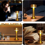 Lampe De Table Led Sans Fil - Rechargeable - 3 Modes D'éclairage Avec Interrupteur Tactile - Portable – Image 2
